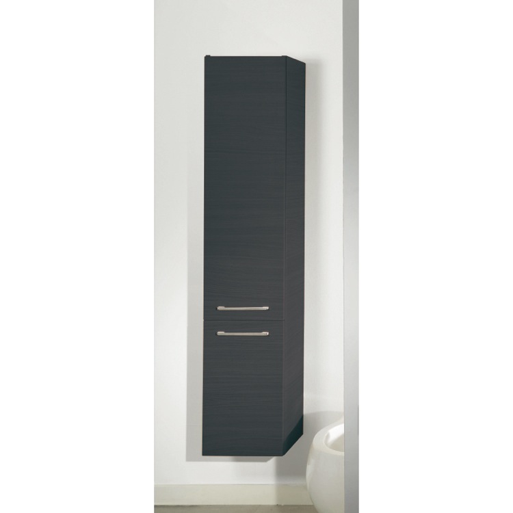 Storage Cabinet, Iotti AB03/N, Grey Oak Tall Storage Cabinet